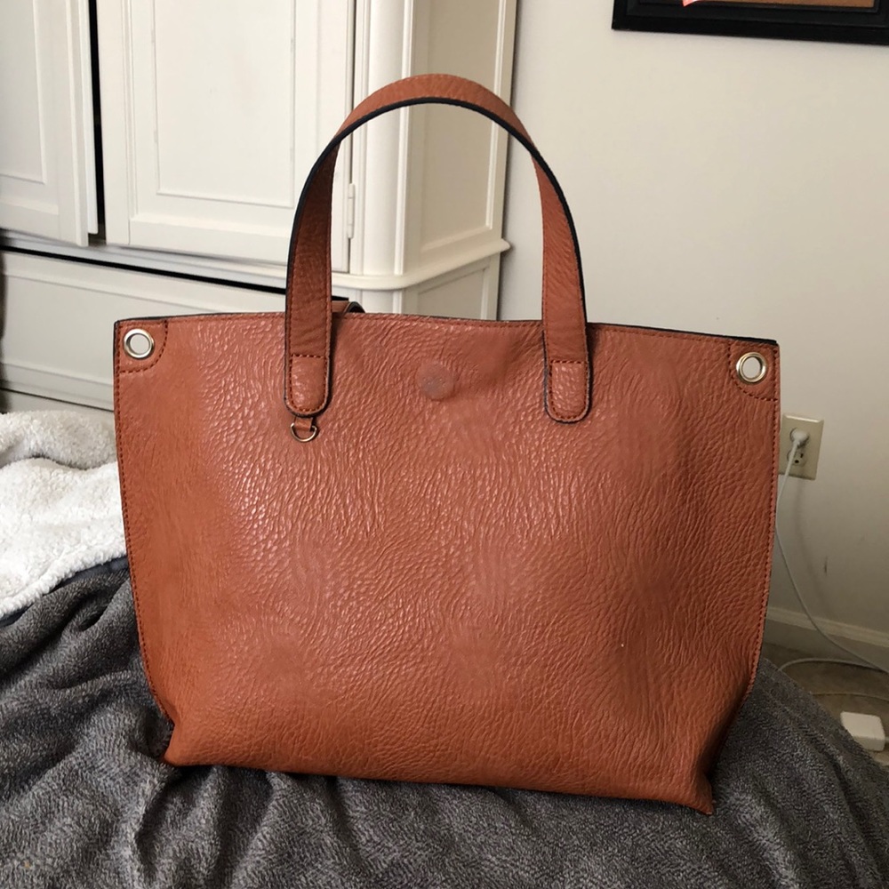 Urban Outfitters Reversible Faux Leather Mini Tote